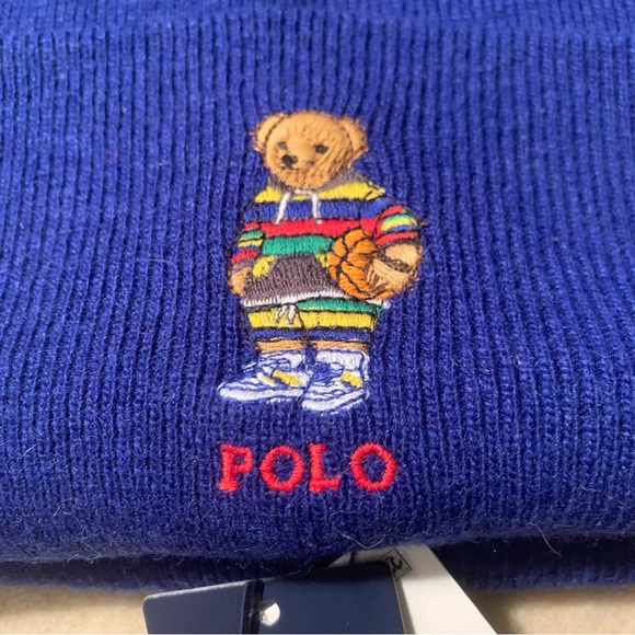 NWT Polo by Ralph Lauren Polo Bear beanie - Picture 2 of 2